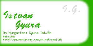 istvan gyura business card